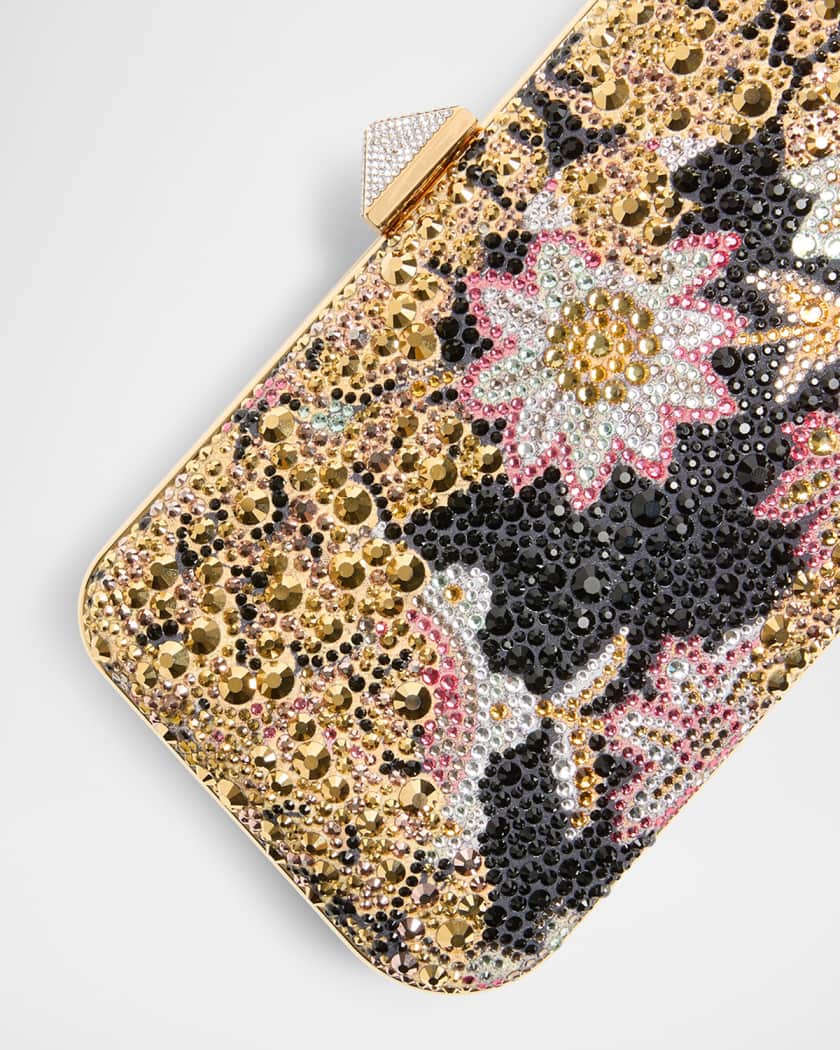 Carry Secrets Floral Crystal Minaudiere
