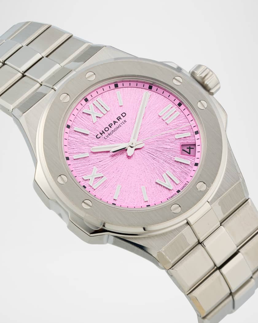 Alpine Eagle 41mm Stainless Steel Pink Dial Watch