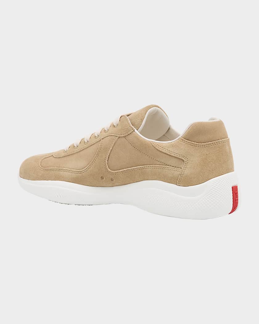 Men's Americas Cup Suede Low-Top Sneakers