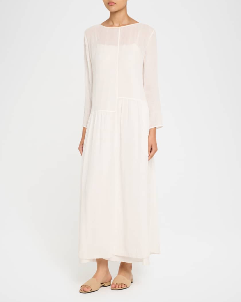 Dina Linen Flat Slide Style