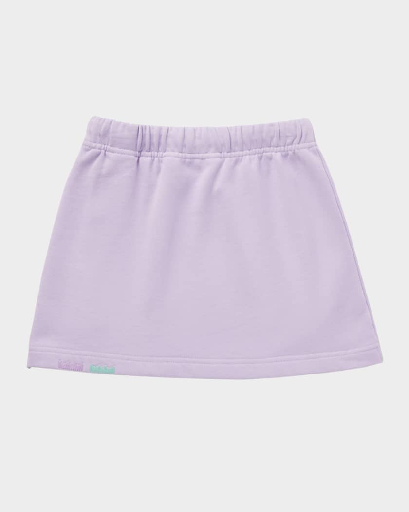 Girl's Logo-Embroidered Sweat Skirt