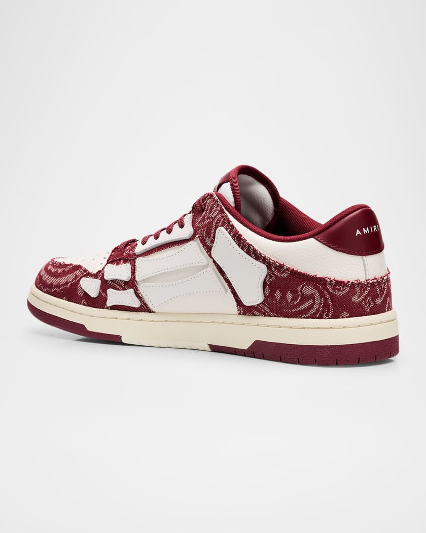Men's Bandana Jacquard Skel Low-Top Sneakers