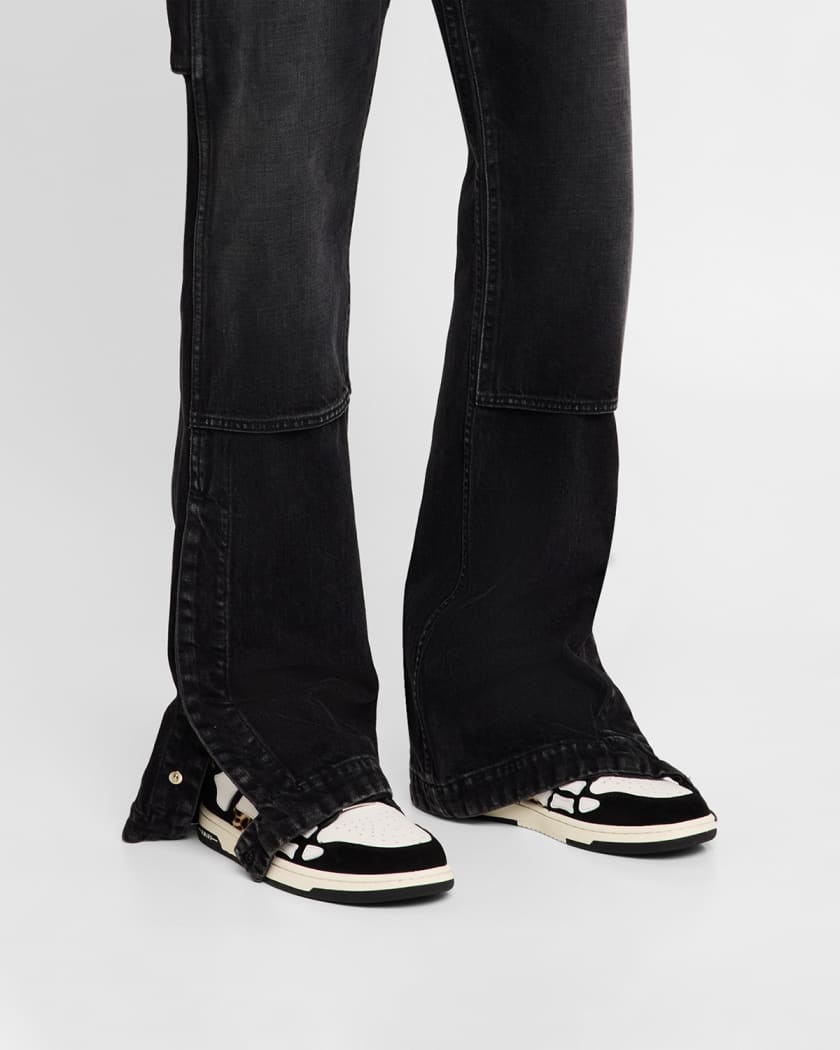 Men's Leopard Skel Low-Top Sneakers