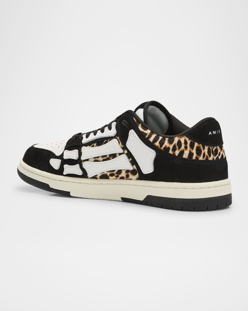 Men's Leopard Skel Low-Top Sneakers