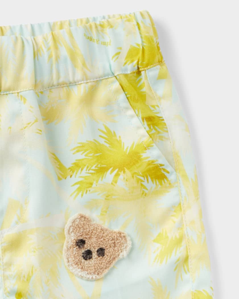 Boy's Printed Shorts W/ Teddy Applique, Size 3M-3