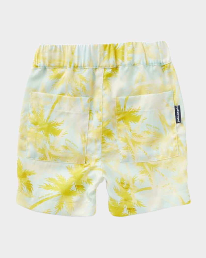 Boy's Printed Shorts W/ Teddy Applique, Size 3M-3