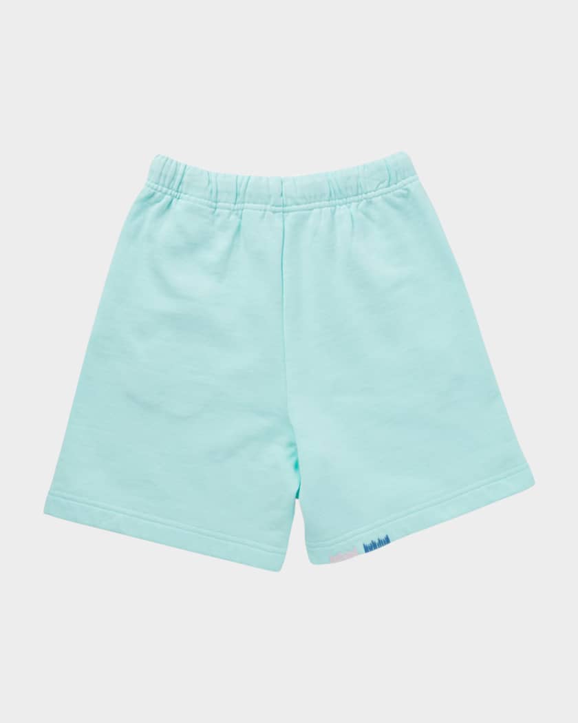 Boy's Embroidered Stitched Sweat Shorts, Size 4-12