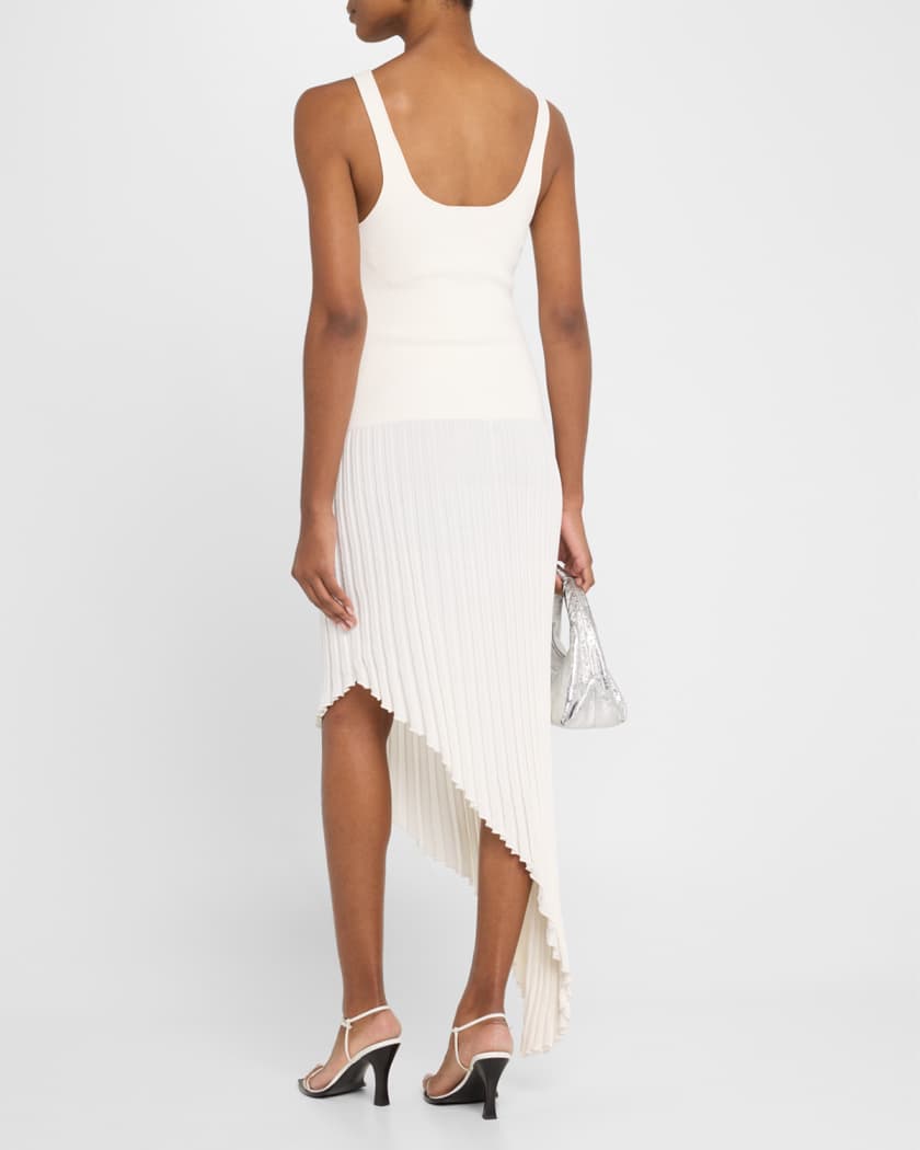 Slash Asymmetric Midi Tank Dress