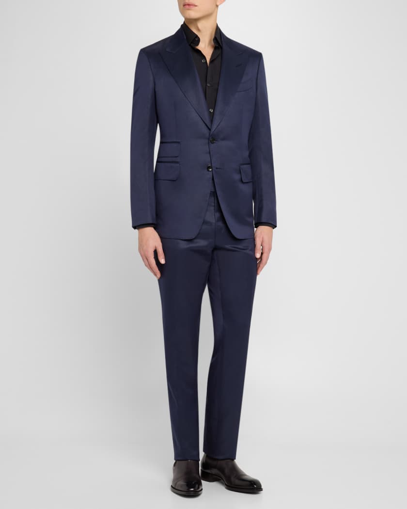 Men's Shelton Silk Twill Suit | Neiman Marcus