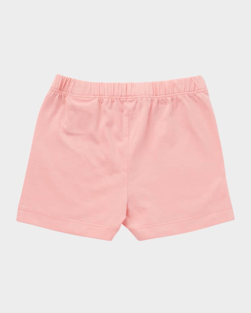 Girl's Bookish Butterfly Cotton Shorts, Size 3M-36M