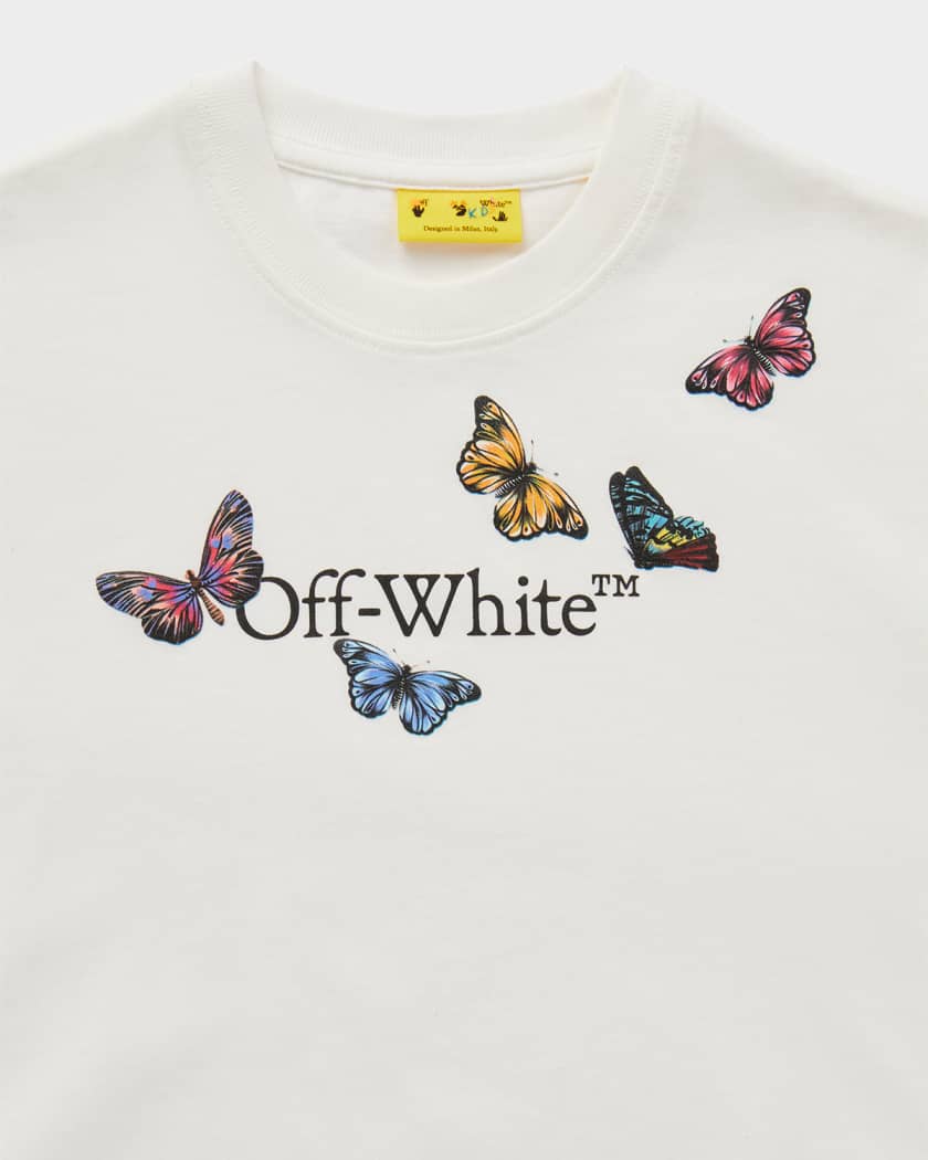 Girl's Bookish Butterfly Logo-Print Short-Sleeve T-Shirt