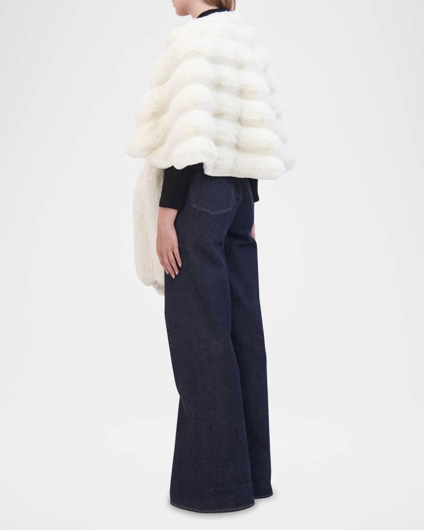 Chinchilla-Like Faux Fur Stole