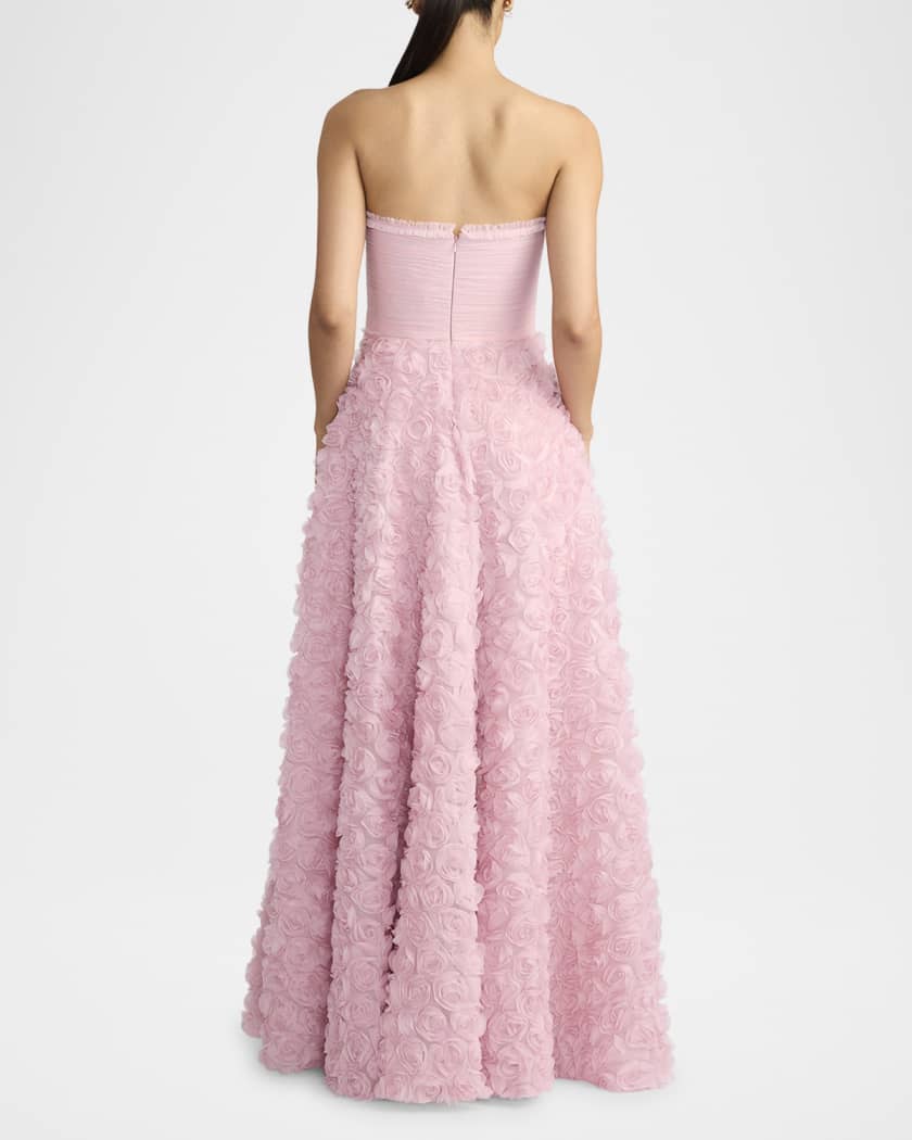 Wicked x Zac Posen Rose Applique Tulle Gown