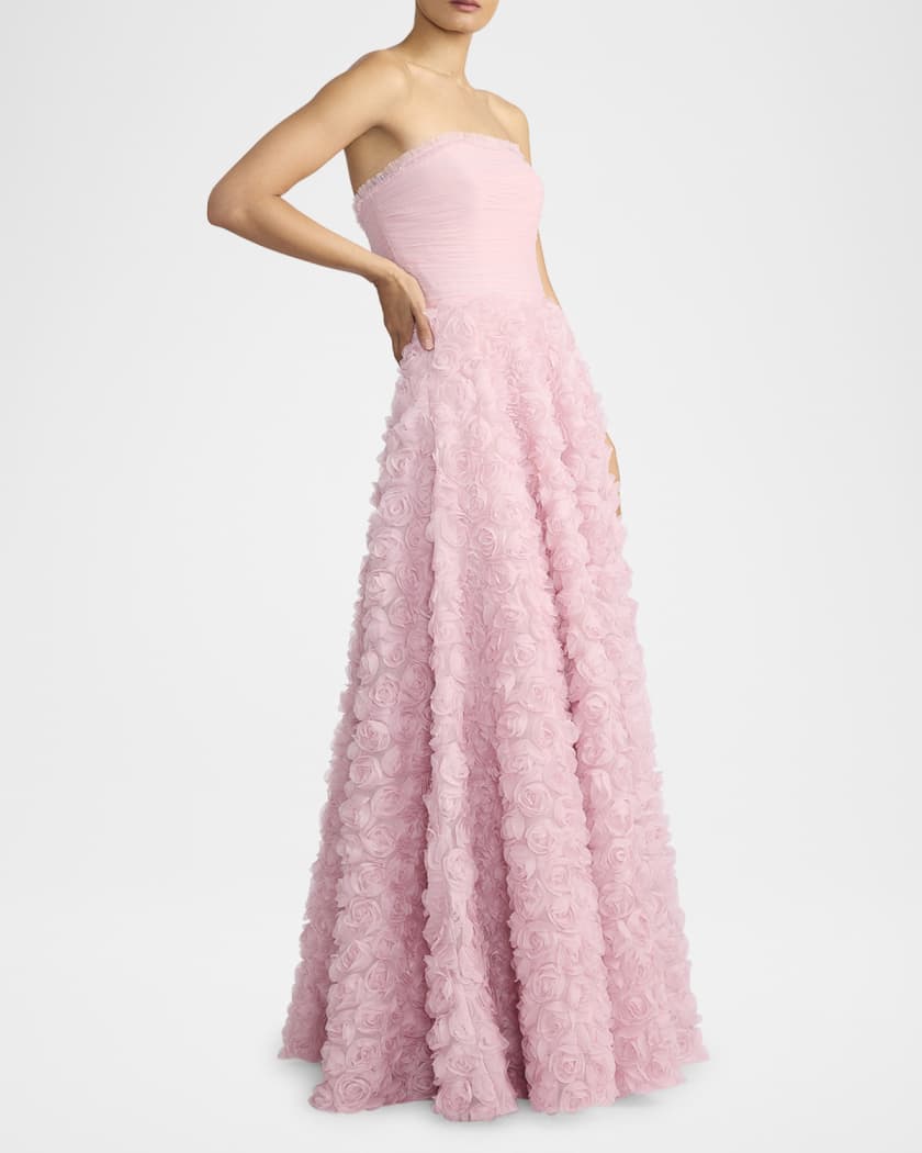 Wicked x Zac Posen Rose Applique Tulle Gown
