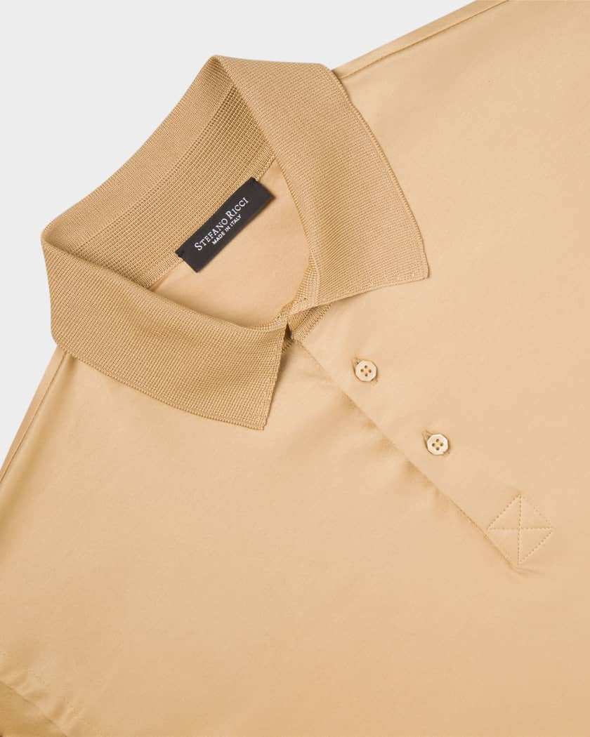 Men's Embroidered Monogram Polo Sweater