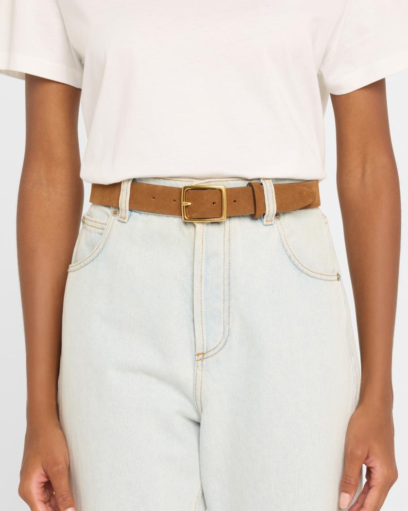Rag & Bone Boyfriend Calf Leather Belt | Neiman Marcus display picture 1