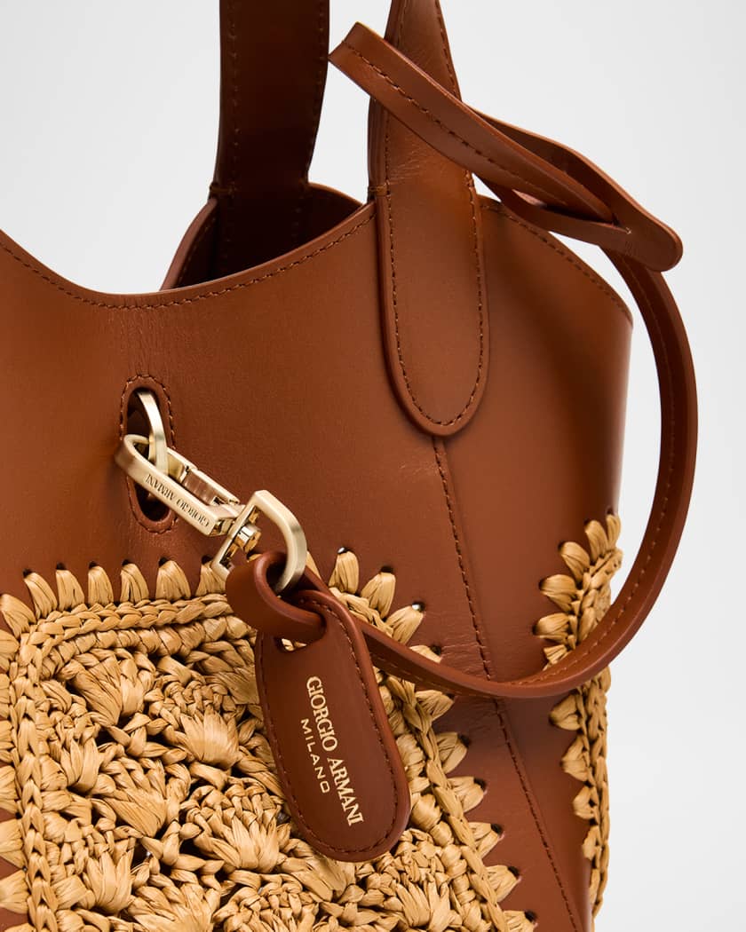 Gem Small Fan-Stitch Tote Bag 