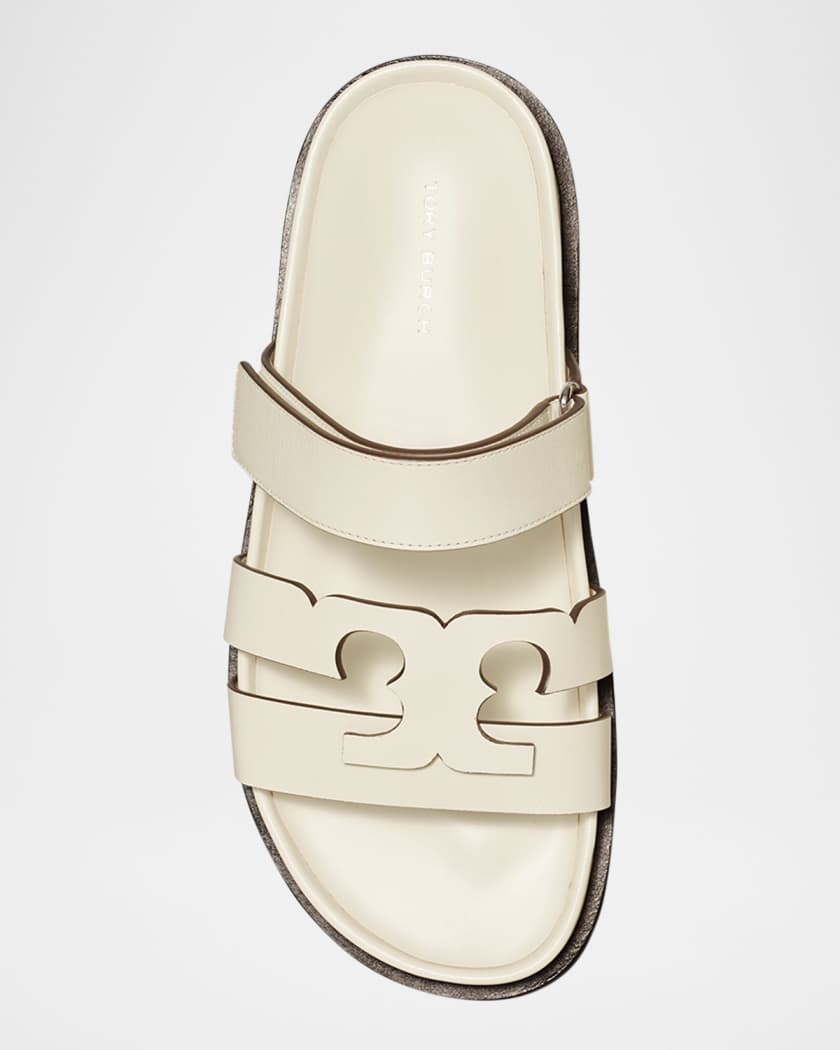 Ines Leather Triple-Band Sport Mule Sandals