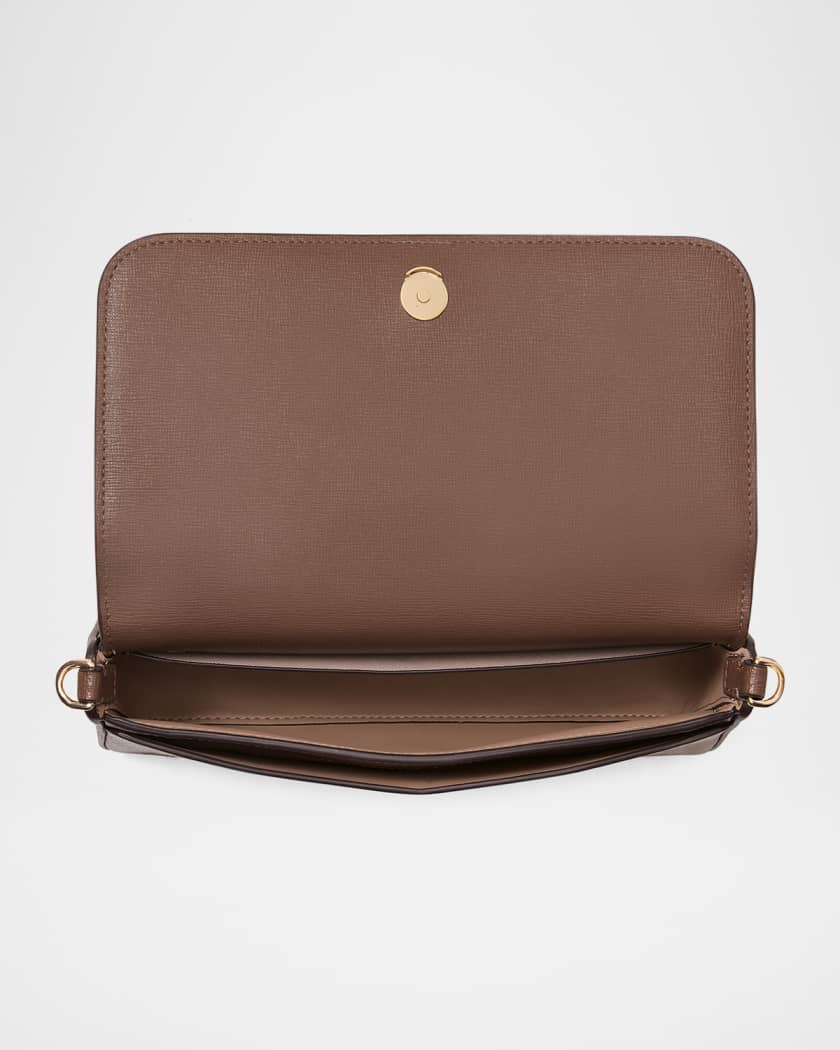 devin flap leather crossbody bag 