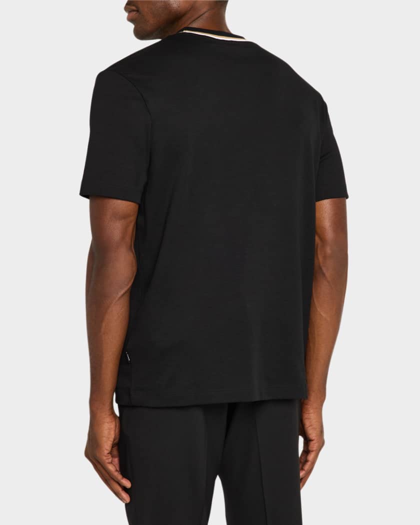 Men's Thompson Cotton Tipped-Collar T-Shirt