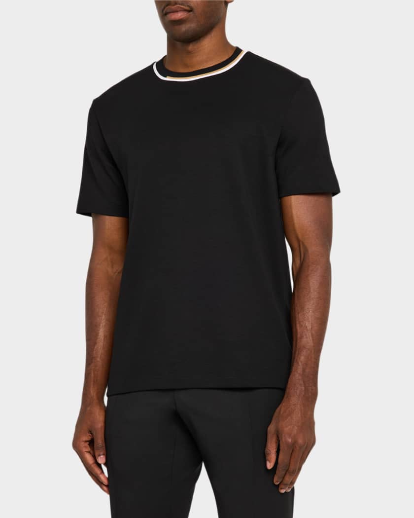 Men's Thompson Cotton Tipped-Collar T-Shirt