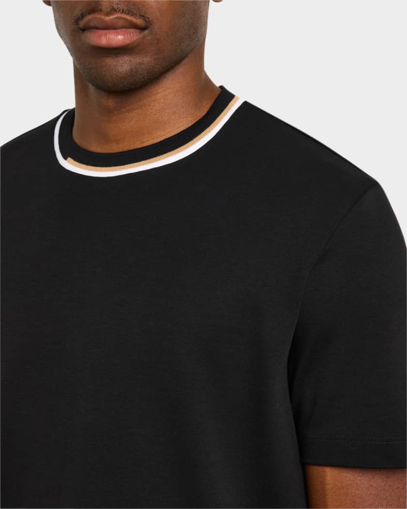 Men's Thompson Cotton Tipped-Collar T-Shirt