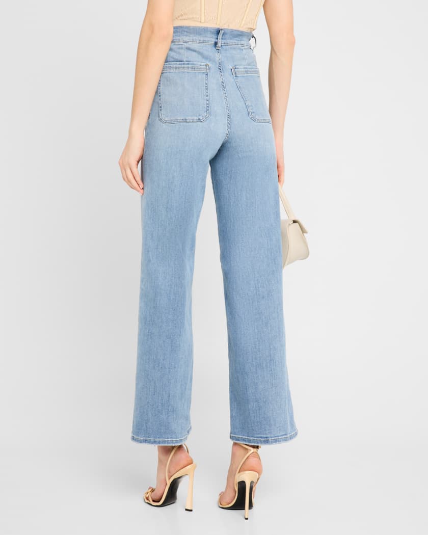 Le Slim Palazzo Bardot Pocket Jeans