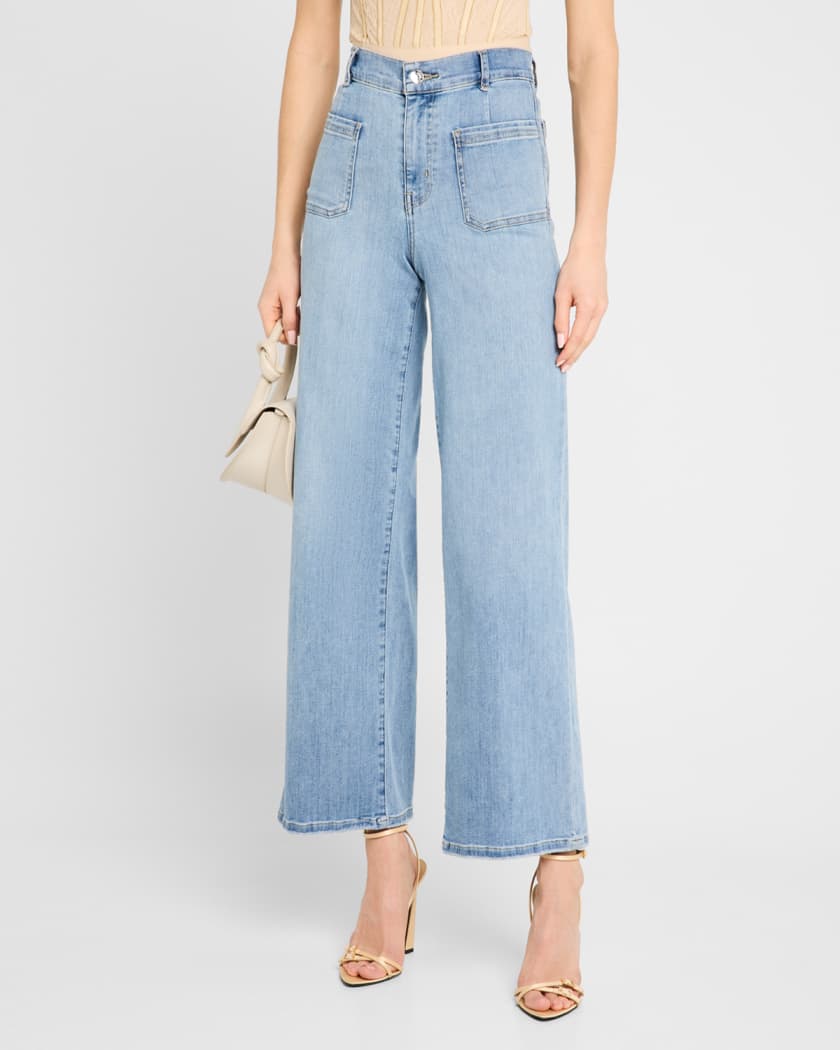 Le Slim Palazzo Bardot Pocket Jeans