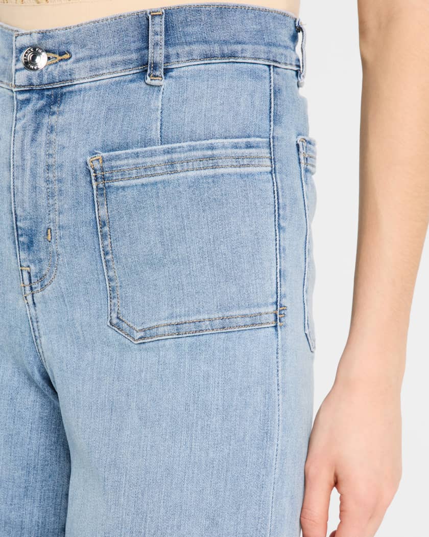 Le Slim Palazzo Bardot Pocket Jeans