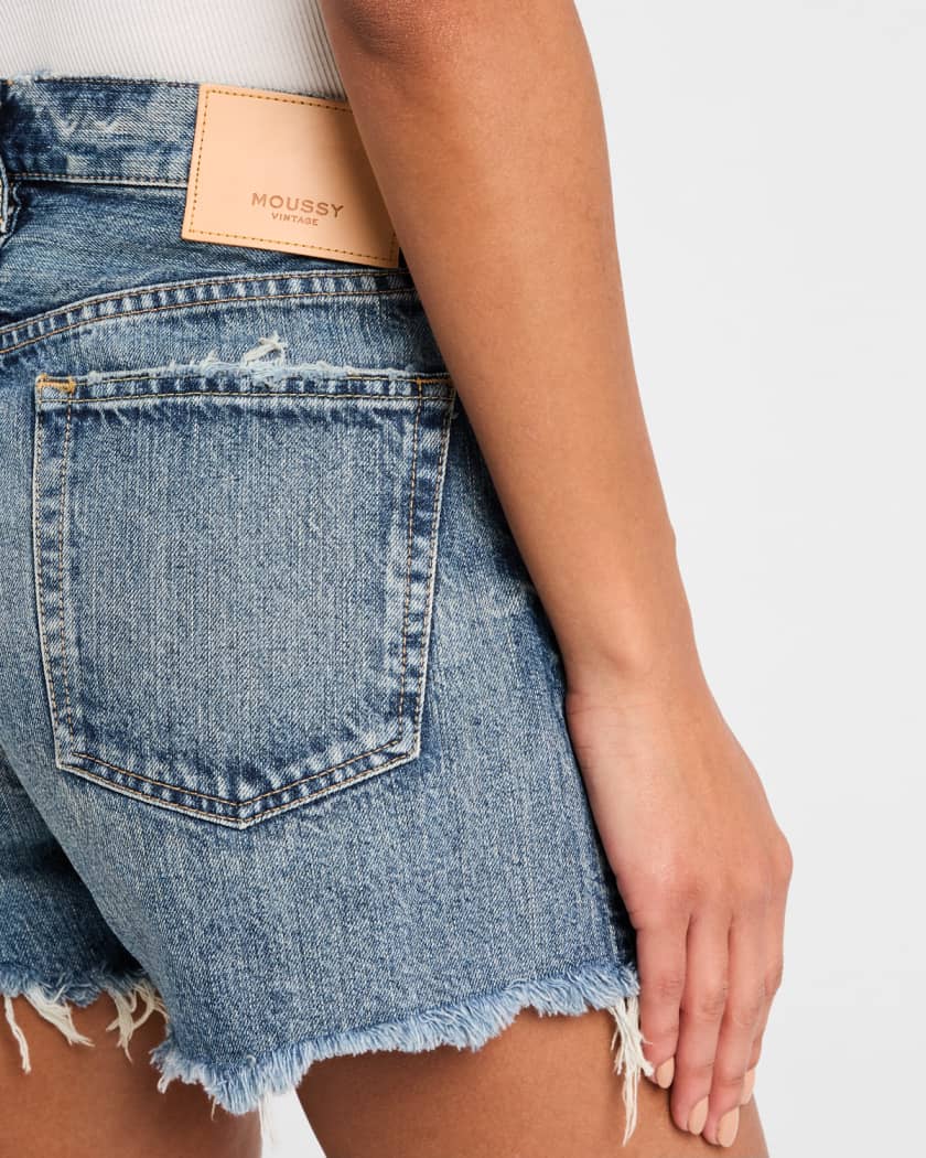 Brightwaters Frayed Denim Shorts