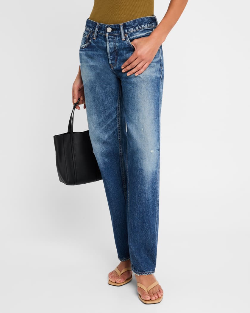 Ridgefield Straight Low-Rise Jeans