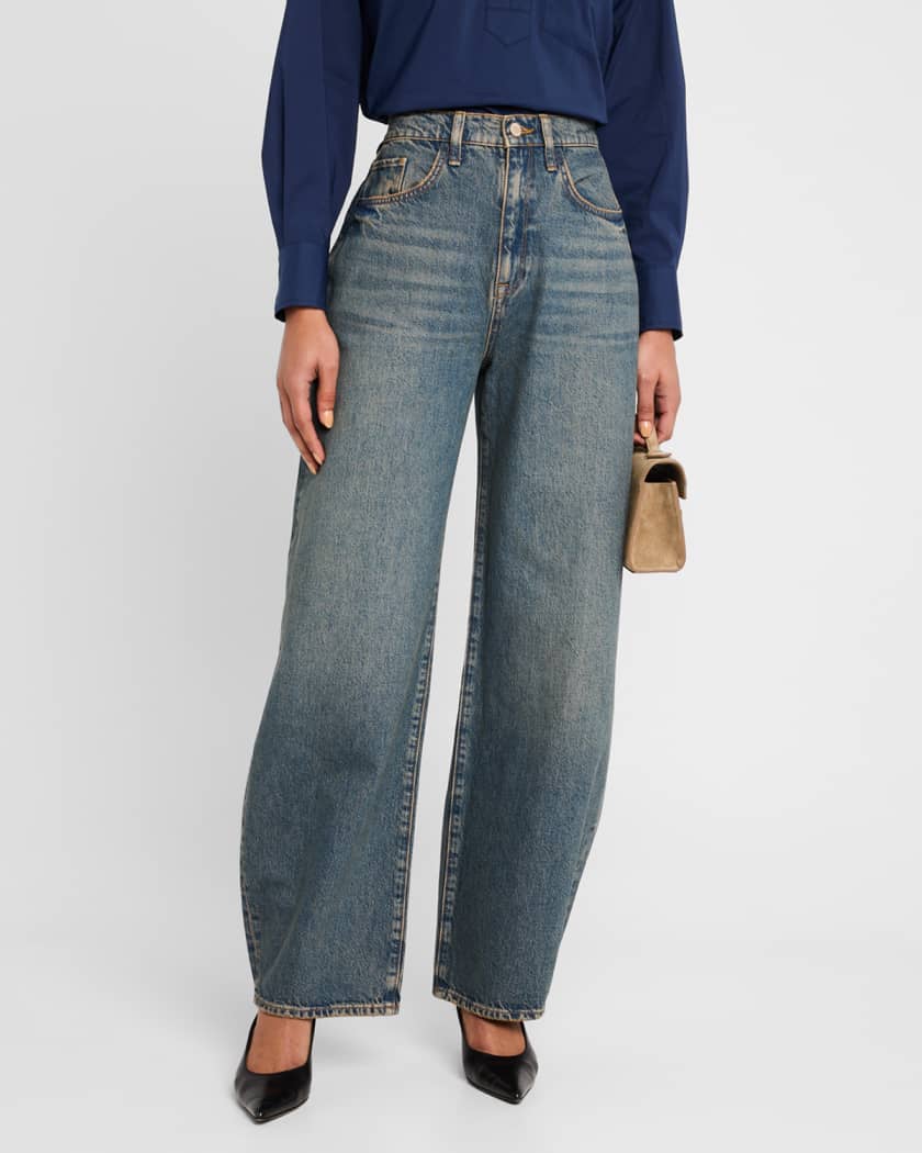 Gerri High-Rise Barrel Jeans