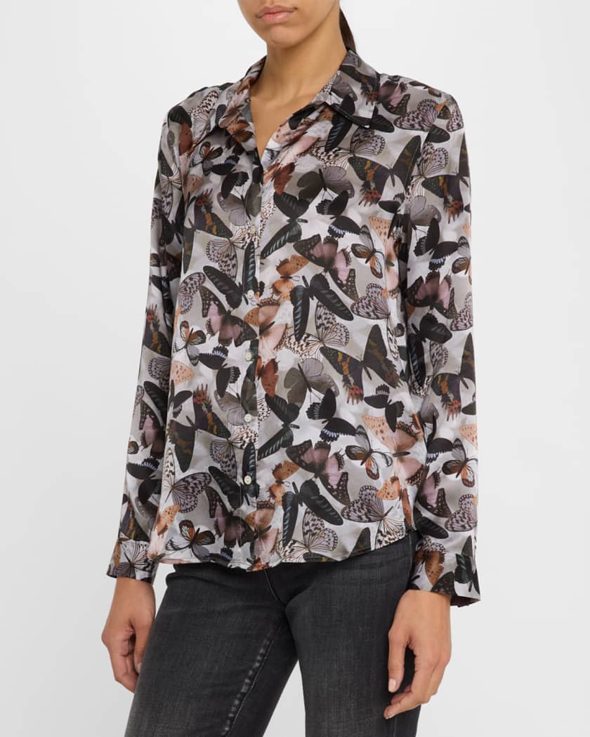 Tyler Butterfly Silk Blouse