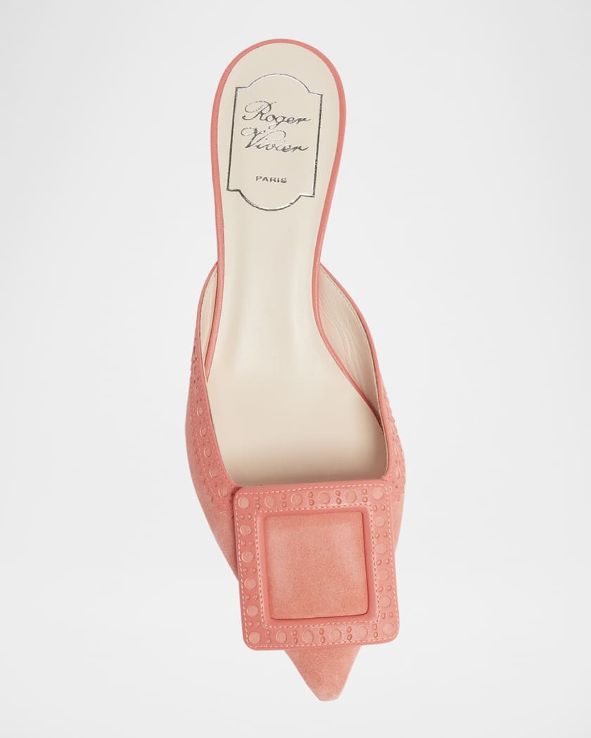 I Love Vivier Mixed Leather Mule Pumps