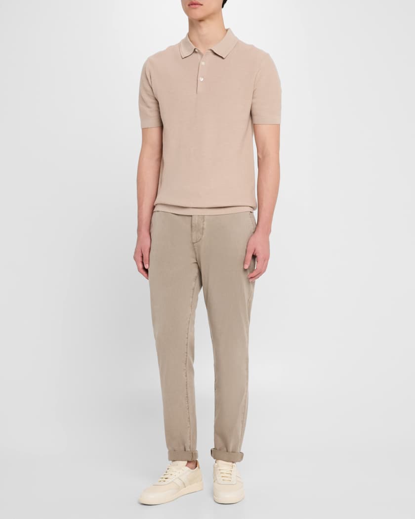 Men's Orei Canvas and Leather Low-Top Sneakers