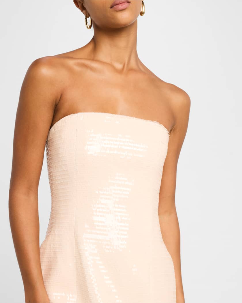 Elsie Strapless Sequin Mini Dress