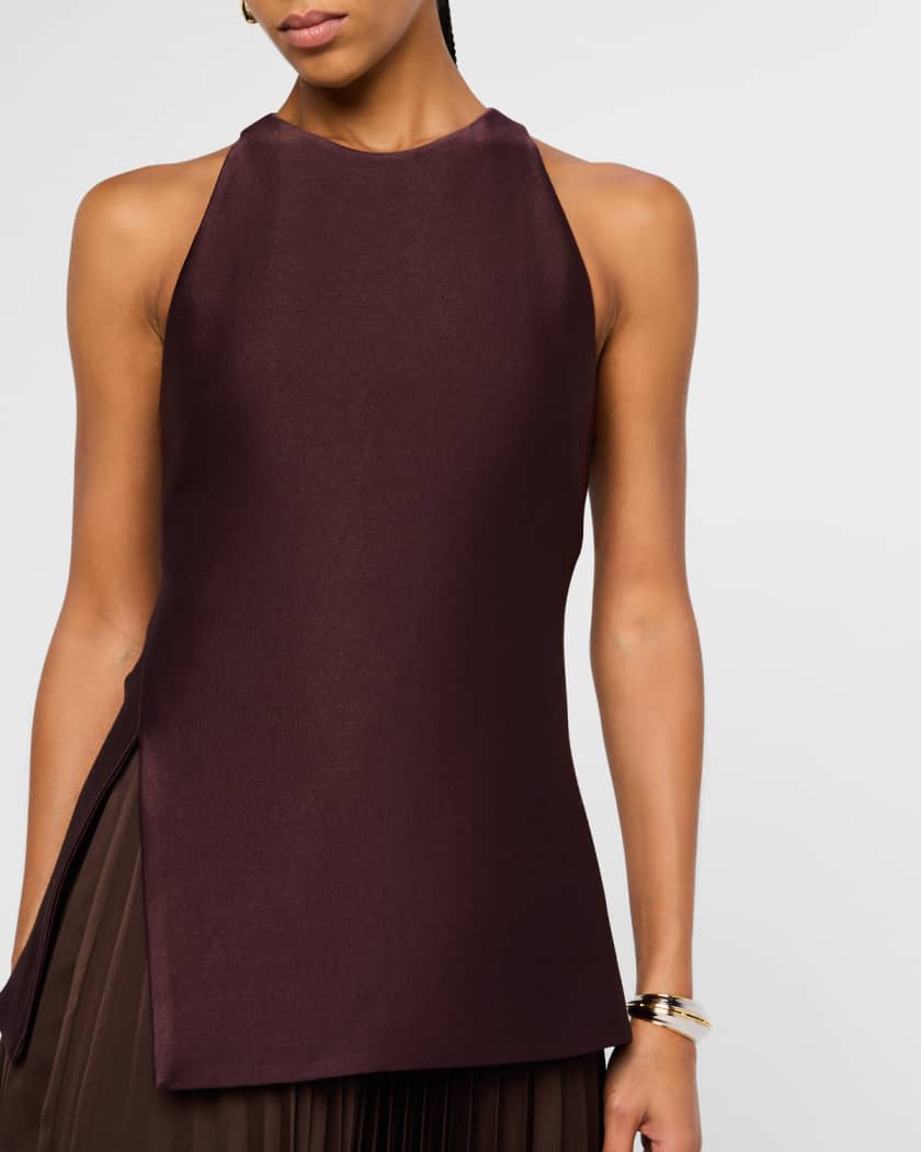 Willow Sleeveless Pleated Maxi Dress