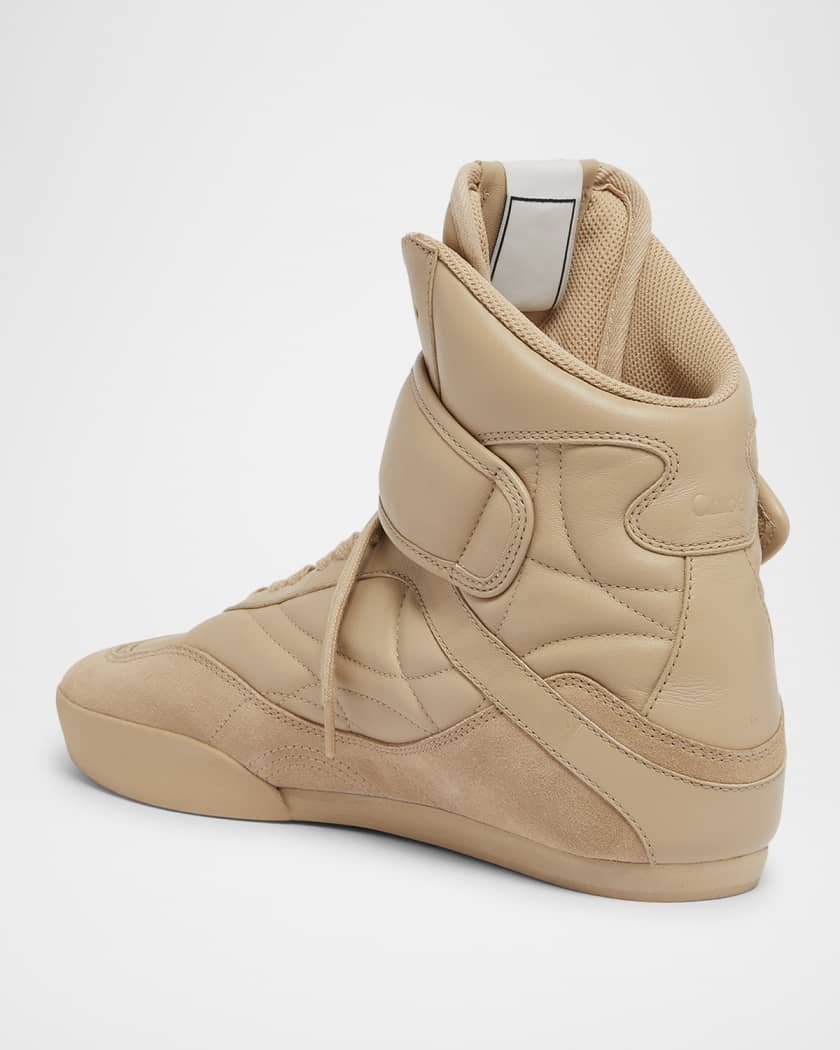 Kick Leather High-Top Sneakers