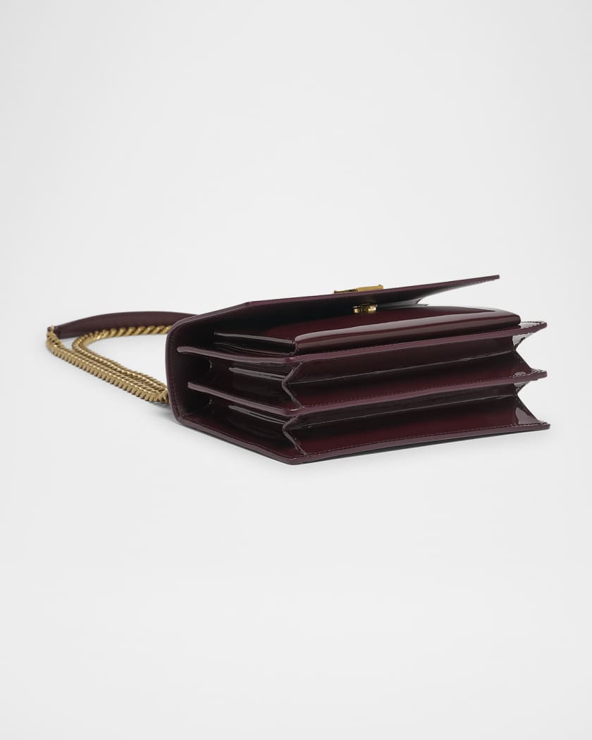 Sunset Small YSL Crossbody Bag in Patent Leather 