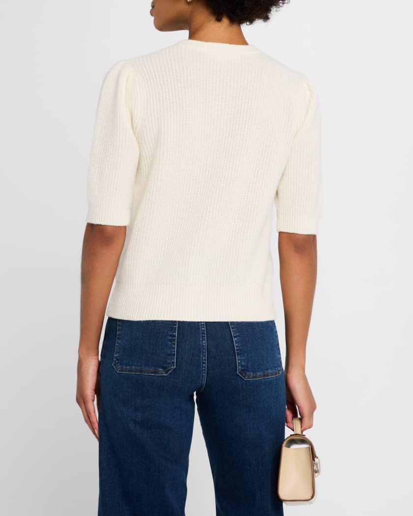 Shrunken Short-Sleeve Cardigan