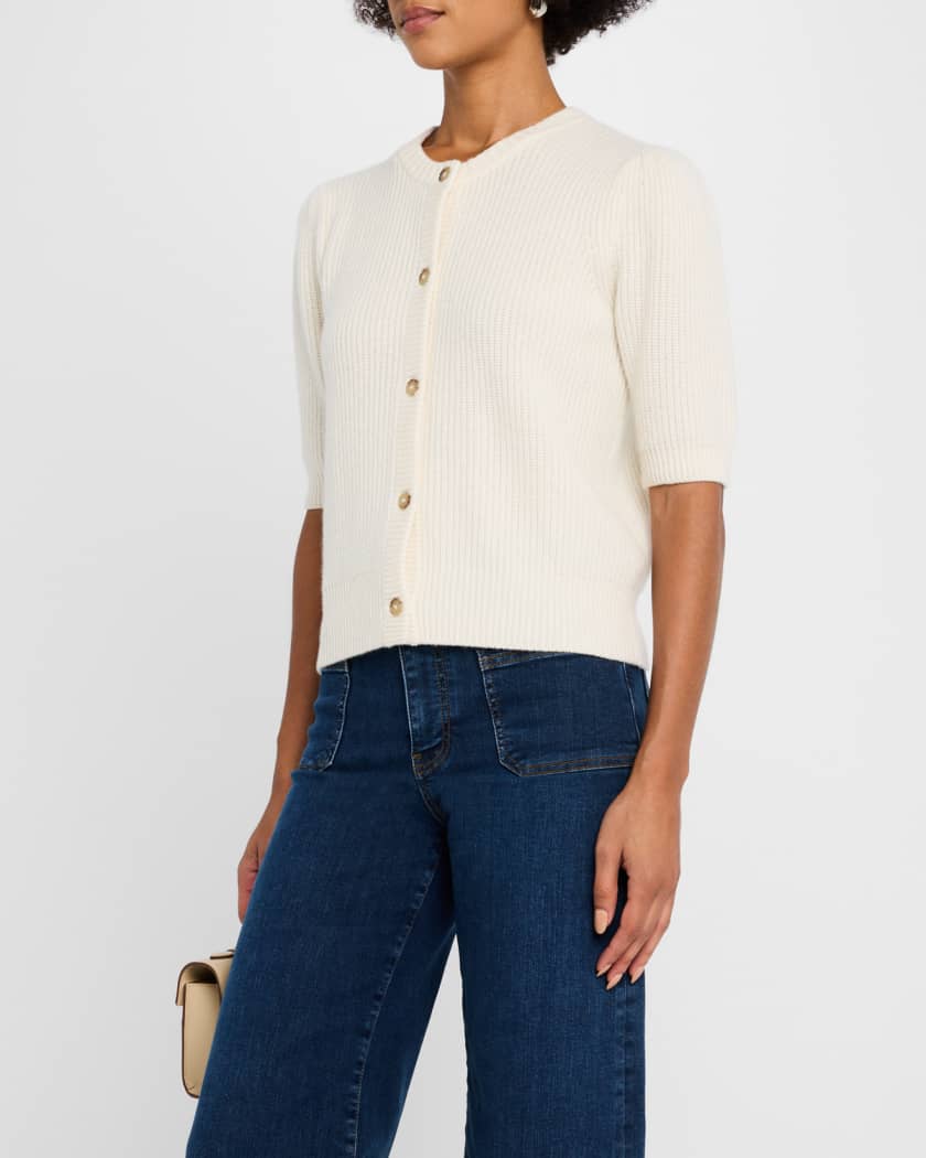 Shrunken Short-Sleeve Cardigan