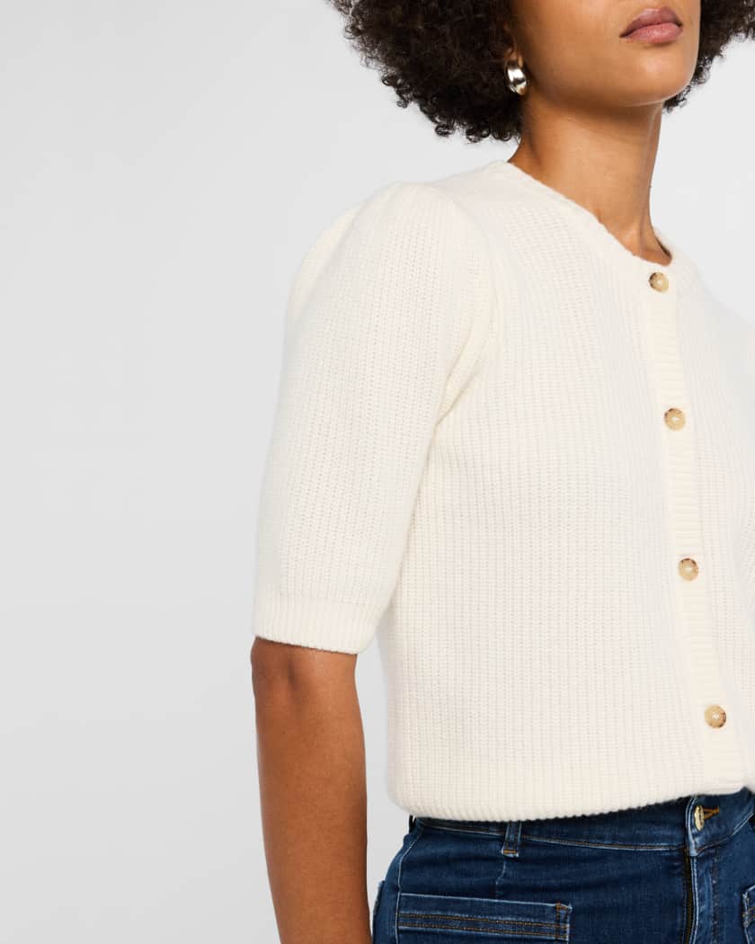 Shrunken Short-Sleeve Cardigan
