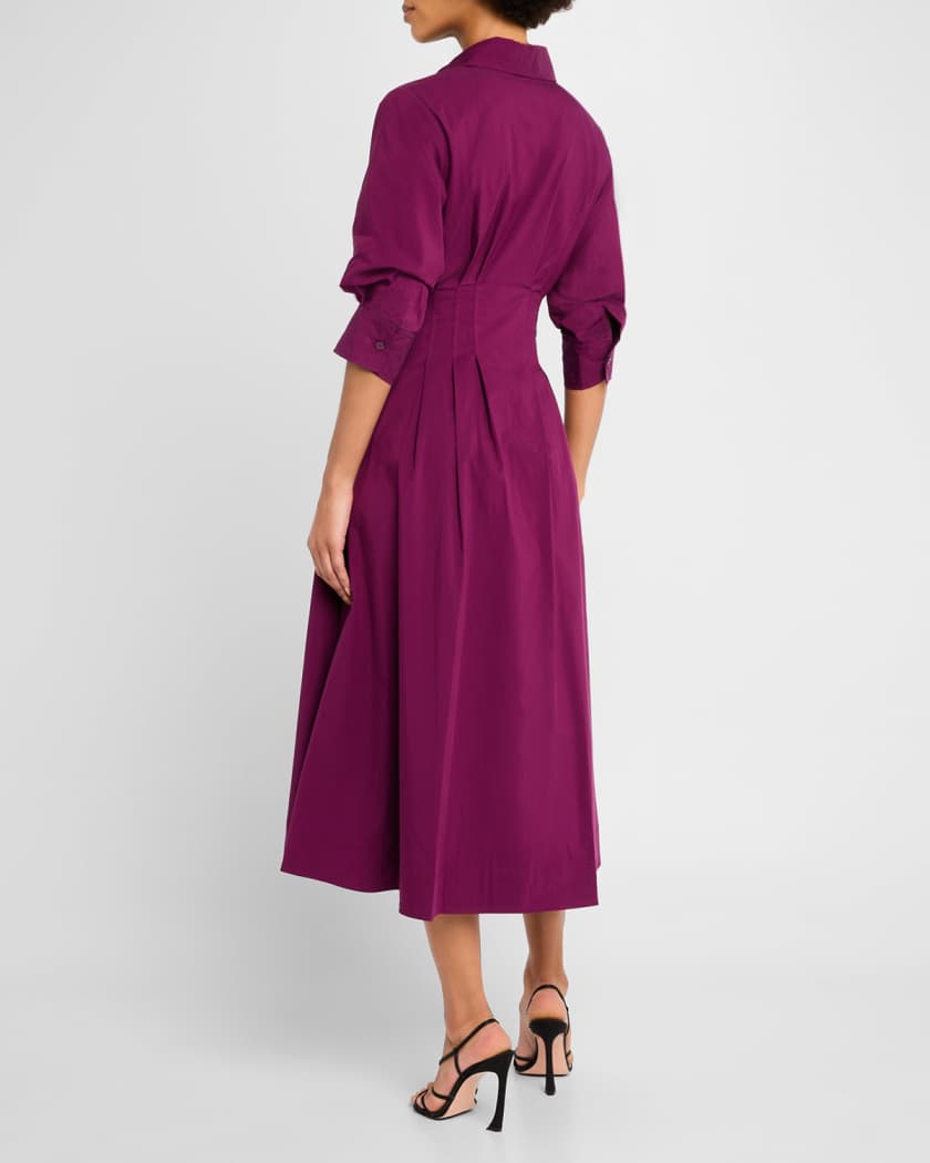 Jazz Pintuck Midi Dress