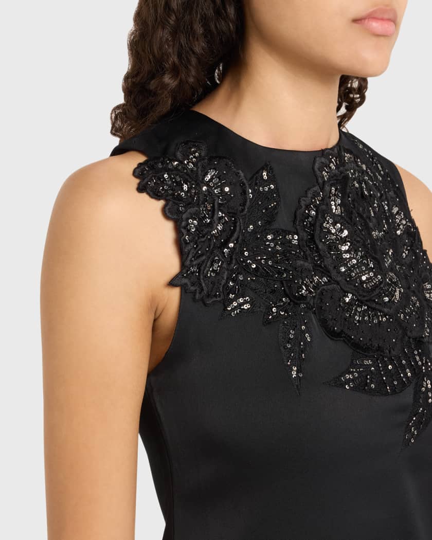 Clyde Embellished A-Line Dress