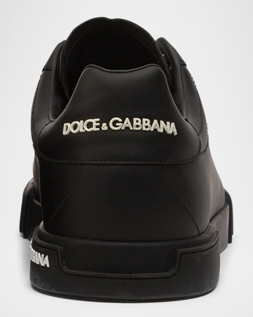 Men's Leather Low-Top Sneakers