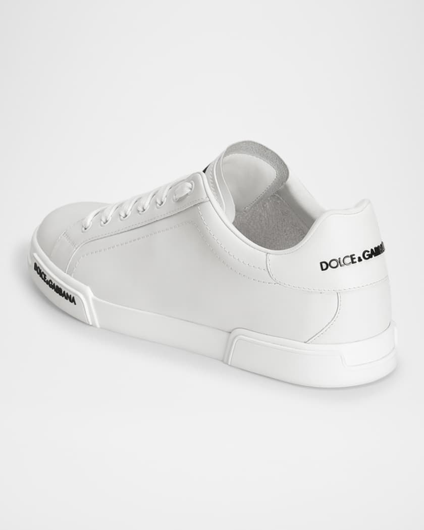 Men's Leather Low-Top Sneakers