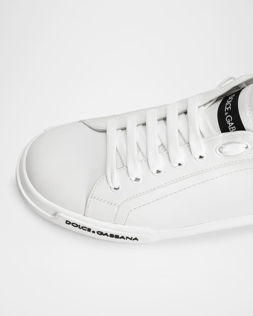 Men's Leather Low-Top Sneakers