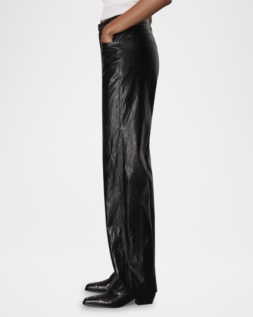 Shea Straight Faux Leather Pants