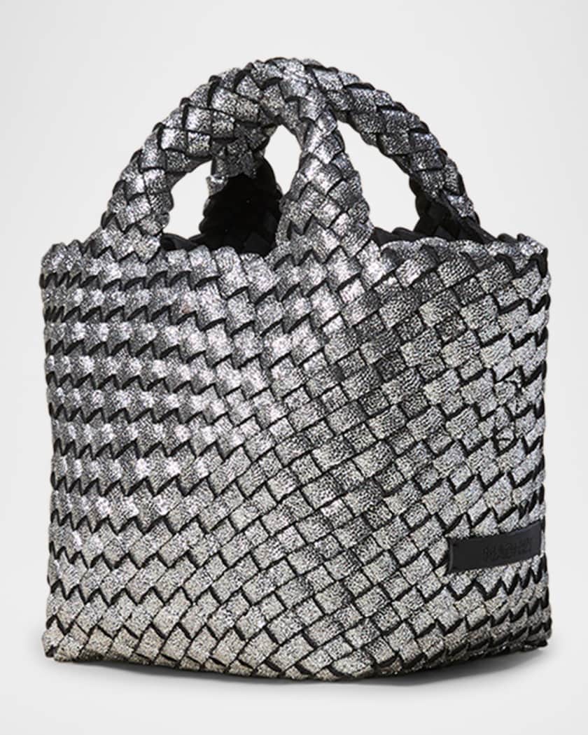 St. Barths Petit Metallic Woven Tote Bag