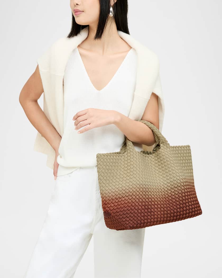 St. Barths Medium Ombre Woven Tote Bag